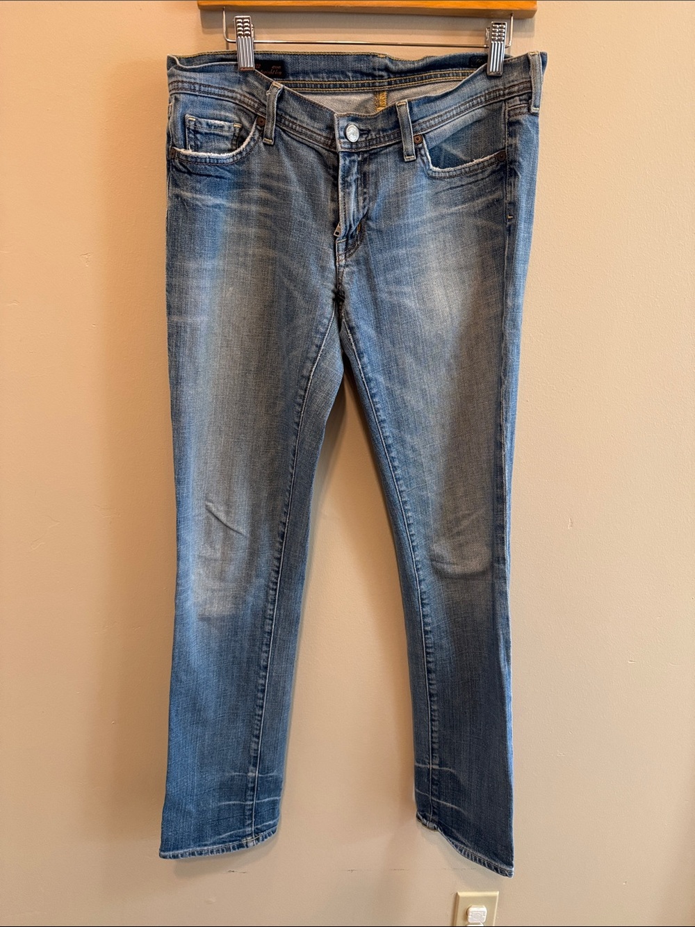 Citizens Of Humanity Straight-Leg Light Blue Jeans